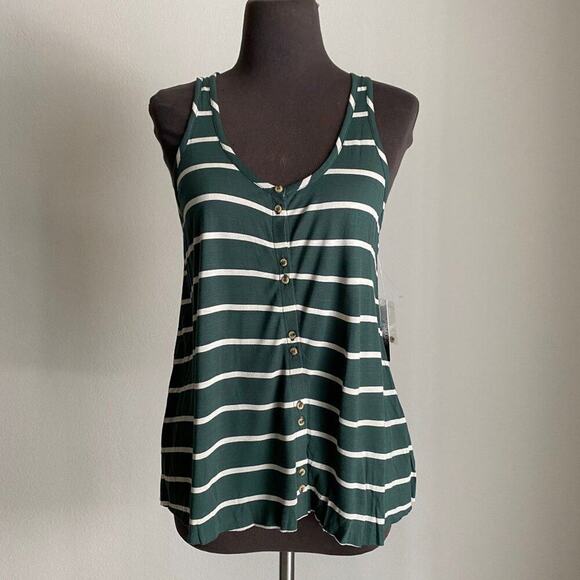 Kensie sz S  stripe‎ tunic tank top NWT - Picture 1 of 9